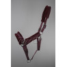 Luxe Trekpaard halster met "bont" voering